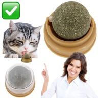 ZABAWKA DLA KOTA KOCIMIĘTKA KULKA 3 cm PIŁECZKA KULA Z KOCIMIĘTKĄ | ST