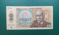 Banknot 10 Koron 1986,seria P 12,Czechosłowacja