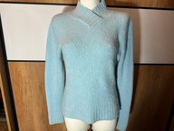 Fusan - cieplutki miękki błękit stójeczka 38/40!