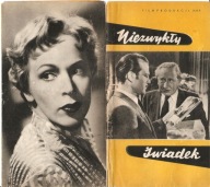 NIEZWYKŁY ŚWIADEK -film produkcji NRF -program kinowy -lata 50-te