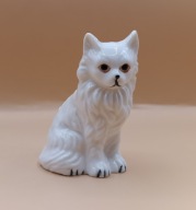 vintage - Mainkun Maine Coon rasowy kot - figurka z porcelany 9cm