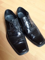 Półbuty skórzane męskie wizytowe