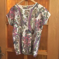 BLUZKA LUIZA 36 (S) PAJSLEJE WZÓR TURECKI J NOWA