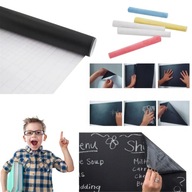 TABLICA KREDOWA SAMOPRZYLEPNA DLA DZIECI NA SCIANE DUZA CZARNA SZKOLNA