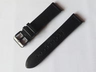 Pasek do zegarka skórzany skóra eko 22mm teleskopy czarny TICWATCH PRO