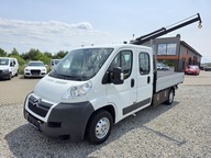CITROEN JUMPER 2,2 HDI DOKA BRYGADÓWKA 7OSÓB HDS HIAB 840KG 80T/KM PRZEBIEG