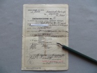 LWÓW-GDYNIA KOLEJ PKP BILET ZAŚWIADCZENIE -HARCERSTWO-KOLONIA-1937- przedw.