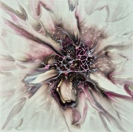 Złote Odbicia, abstrakcja, farby akrylowe, złoto, aukcja charytatywna