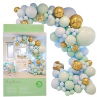 GIRLANDA BALONOWA 113 BALONÓW URODZINY ROK SHOWER ZIELONE MIĘTOWE