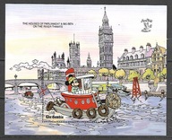 GAMBIA Bajki - Disney - motorówka 1990 ** Mi B-96 (1316)