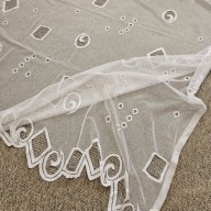 Firana/firanka żakardowa, biała, szer. 385 x 160cm , F4