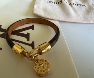 Piękna Bransoletka skóra naturalna Louis Vuitton