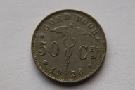 50 CENTIMES 1928 R. BELGIA - BK44