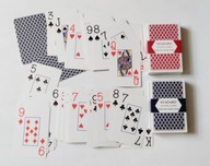 Karty do gry, 2 talie, duże symbole