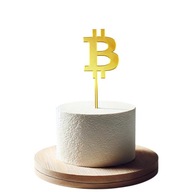 Ozdoba Topper na Tort Bitcoin Kryptowaluty Dekoracja