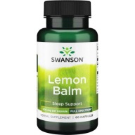 Suplement diety Swanson Health Products Lemon Balm melisa kapsułki 60 szt.