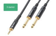 Kabel jack 3,5 mm - jack 6,3 mm PD Connex 177.133 3 m