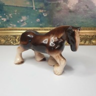Vintage figurka konia Shire Horse ceramika England 15 cm
