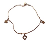 Bransoletka Złota Ręka Stopa Delikatna Gwiazdki Kwiatek Stal Chirurgiczna