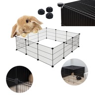 Kojec Klatka DLA KRÓLIKA ŚWINKI MORSKIEJ 12 ELEMENTÓW 35x35cm DO ROZBUDOWY