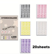 PLASTRY NA WYPRYSKI I PRYSZCZE 1200 SZT, GWIAZDKI I SERDUSZKA. HIT!