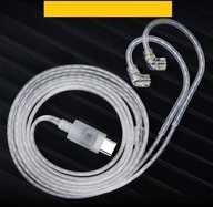 Przewód słuchawek KZ OFC, DAC kabel typu USB C, 2-pinowy, akustyczny