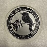 2000 Australia 1$ KOOKABURRA 1 oz. Srebro Ag .999