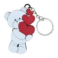 Brelok MIŚ z SERCAMI na walentynki - idealny prezent walentynkowy
