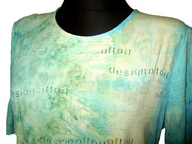 Elastyczna bluzka bluzeczka krótki rękaw r. L