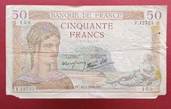 FRANCJA 50 FRANKÓW 1940 !!!