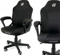 Krzesło biurkowe Lugano MARIO czarne komfortowy styl i ergonomia gamingowe