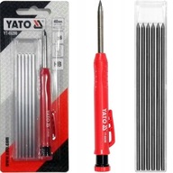 YATO OŁÓWEK STOLARSKI AUTOMATYCZNY TEMPERÓWKA + 6 szt. WKŁADY RYSIKI HB