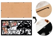 PREZENT NA DZIEŃ BABCI RAMKA NA ZDJĘCIA Z DEDYKACJĄ DUŻA 60CM CZARNA WZORY