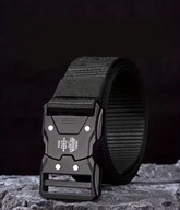 Pasek czarny taktyczny Pas parciany QR do spodni