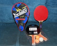 RAKIETKI DO PING PONGA + ETUI I PIŁECZKI