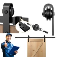 SYSTEM DRZWI PRZESUWNYCH MUVU LOFT BARN DOOR 2M NOWY SUFITOWY RETRO