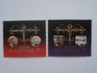 Łotwa - Europa - Mi.376-77 OPIS ! **