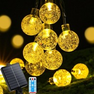 Girlanda solarna LED AUAUY 11 m 60 diod 8 trybów Pilot IP65 ogrodowa