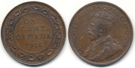 Kanada 1 Cent - 1916r ... Monety