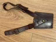 Stara Żabka skórzana brązowa do szabli