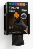 REKAWICE NITRYLOWE MERCATOR GOGRIP BLACK 100SZT EXTRA MOCNE CZARNE 8-M