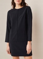 M A N G O paski prążki sukienka quiet luxury granatowa biurowa do pracy y2k