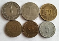 zestaw monet Algieria 6 szt.