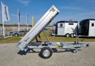 Debon PW0 1300 kg EKO przyczepa wywrotka 244x155 cm kiper 1 stronny pompa