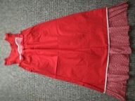 Sukienka damska letnia czerwona trapezowa