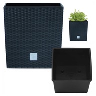 DONICZKA DONICA OSŁONKA RATTANOWA NA BALKON TARAS DO OGRODU ANTRACYT