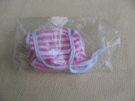 Stara NIEUŻYWANA TOREBKA DLA LALKI Z PRL + BUCIKI i SKARPETY