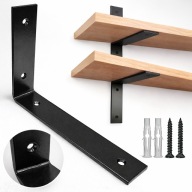 WSPORNIK PÓŁKI LOFT METALOWY UCHWYT PODPÓRKA MOCNA CZARNA 20 CM