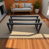 STOJAK NA BUTY OBUWIE 45x20 METALOWY PÓŁKA SOLIDNY LOFT NOWOCZESNY CZARNY