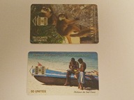 KARTY TELEFONICZNE Z REPUBLIKI MADAGASKARU, 2 SZTUKI